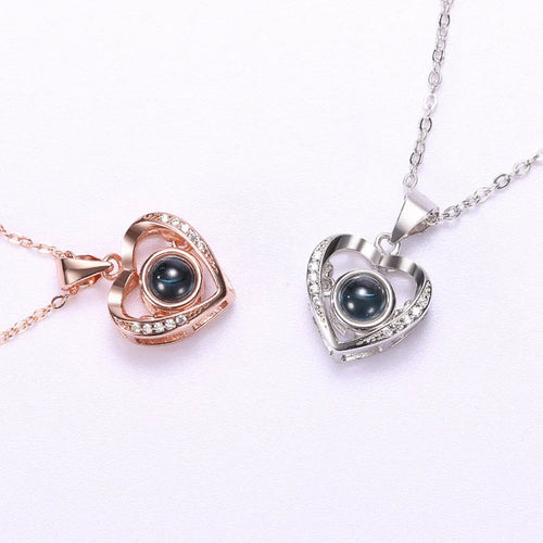 Personalized Heart Projection Necklace (+ FREE gift box)